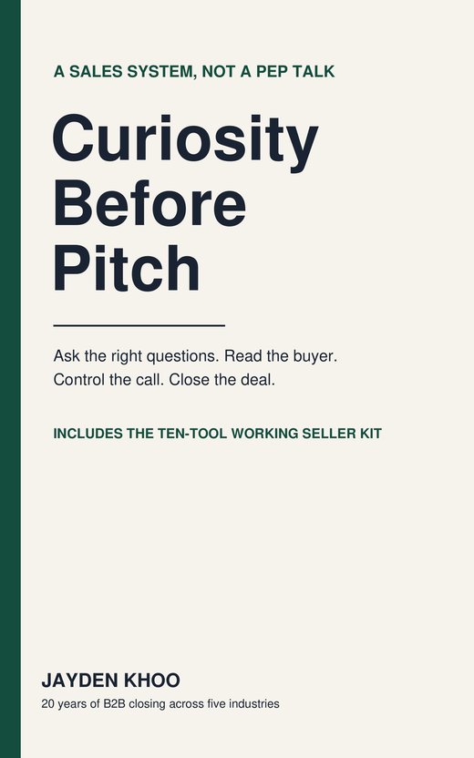 Curiosity Before Pitch book cover